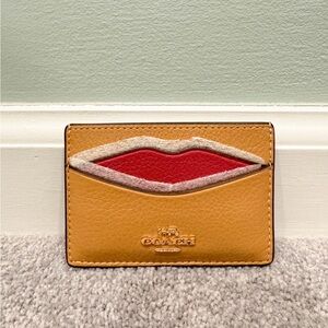 Coach Lips Credit Card Case - NWT!